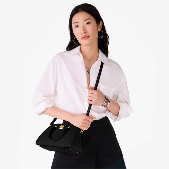 Kate Spade Phoebe Satchel Elegant Black Handbag Bag - Picture 5 of 8